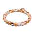Bracelet Rose Chrome x Verre Pailleté Caramel